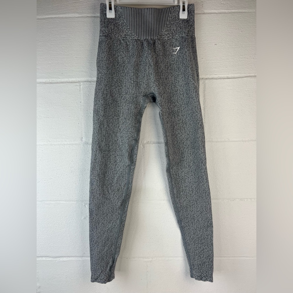 Gymshark Grey Marl Seamless Leggings, Small